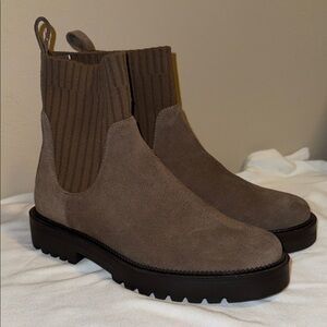 Blondo Taupe Ankle Boots